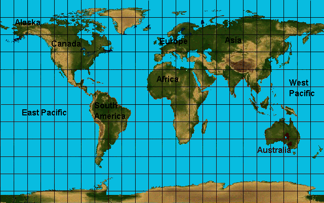 EXTRA : World map with topography and latitude/longitude lines