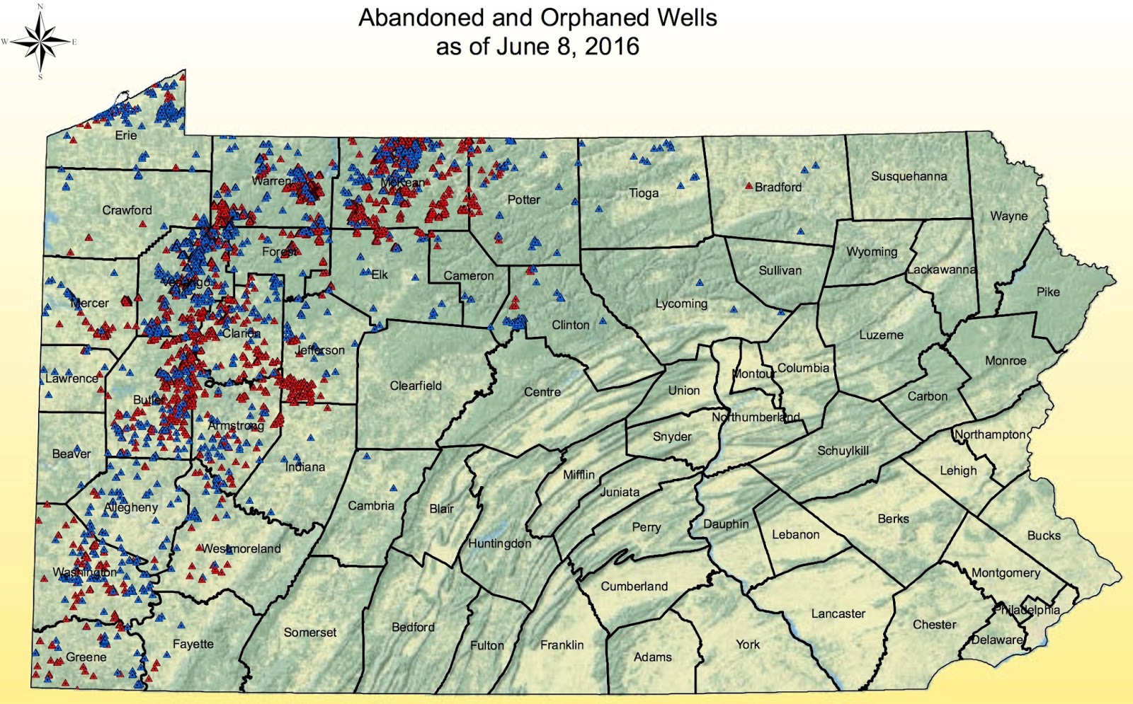 Pennsylvania Abandoned Wells