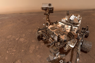 A selfie taken by NASA's Curiosity Mars rover on Sol 2291 at the "Rock Hall" drill site