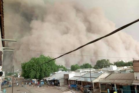 Dust storms are a frequent threat to public health in parts of West Africa. 