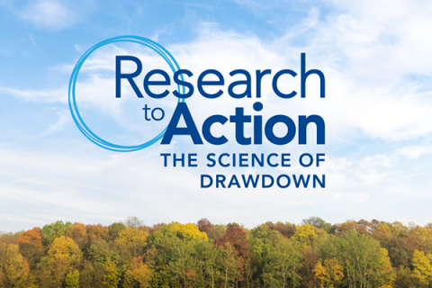The conference, titled "Research to Action: The Science of Drawdown," will occur on Sept. 16-18, 2019