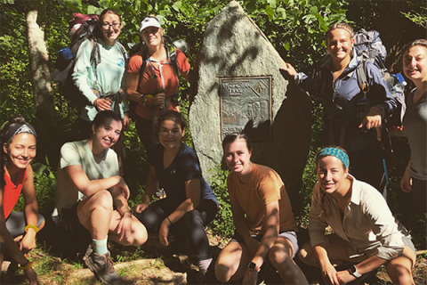 21 female engineering students spent six days backpacking in North Carolina to build resiliency and self-leadership skills 