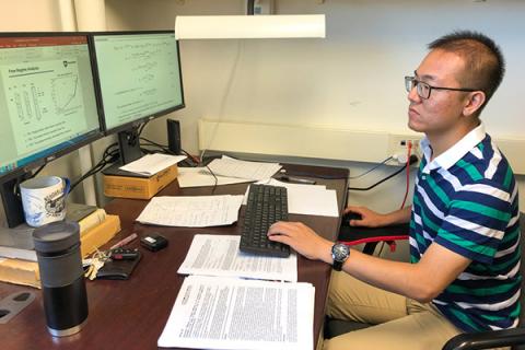 Fengyuan Zhang was awarded the 2019 Nico van Wingen Memorial Graduate Fellowship from the Society of Petroleum Engineers