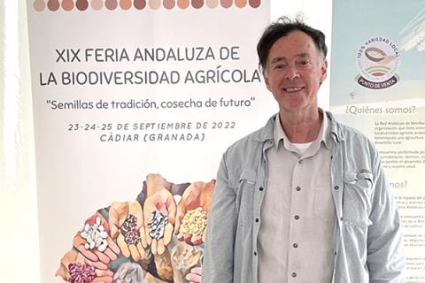 Karl Zimmerer presented research at a two-day public event on Mediterranean food biodiversity