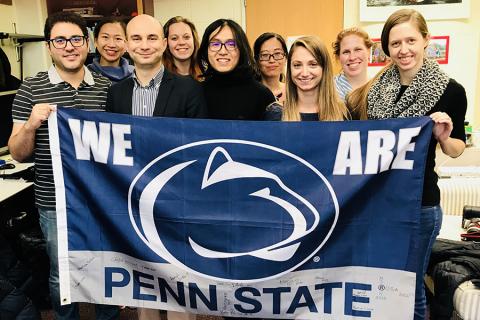 Members of Penn State’s Geoinformatics and Earth Observation laboratory (GEOlab)