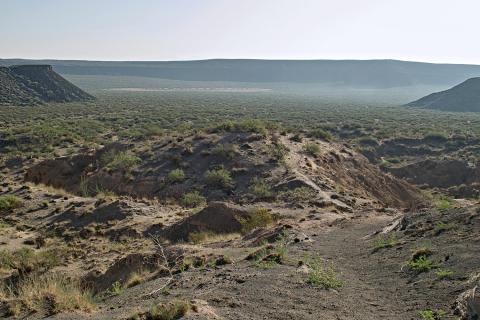 Kilbourne Hole volcanic crater in New Mexico 