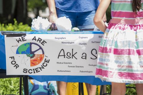 Members of WE ARE for Science hosted an Ask a Scientist booth at the 2019 Central Pennsylvania Festival of the Arts