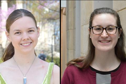 Nicole Kirchner and Jennifer Taylor named student marshals at EMS spring 2017 commencement