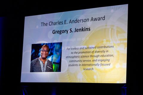 Meteorology professor Gregory Jenkins wins American Meteorological Society’s Charles E. Anderson Award 