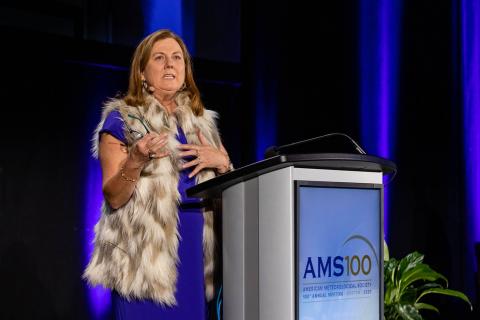 As president, Jenni Evans oversaw the 100th year of American Meteorological Society