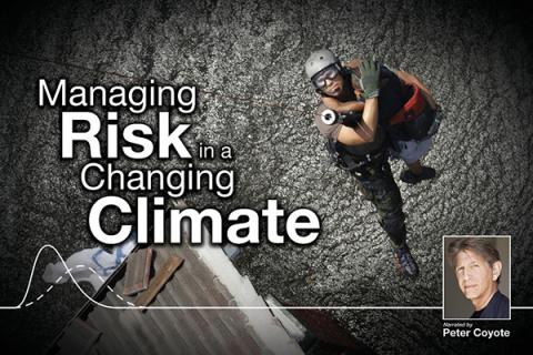 Poster of the WPSU documentary "Managing Risk in a Changing Climate" 