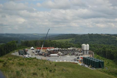 A Marcellus Shale well site in Pennsylvania