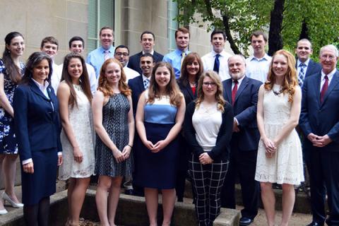 Sixteen students were inducted as laureates of the Earth and Mineral Sciences Academy for Global Experience