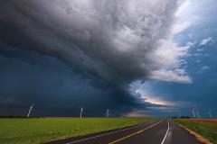 A thunderstorm rolls over the Texas prairie