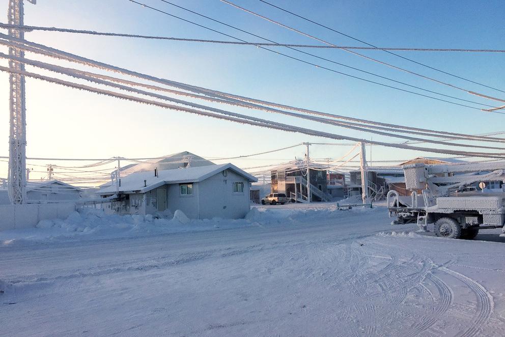 Much of the infrastructure in Utqiaġvik, Alaska, formerly known as Barrow, is degrading due to thawing permafrost
