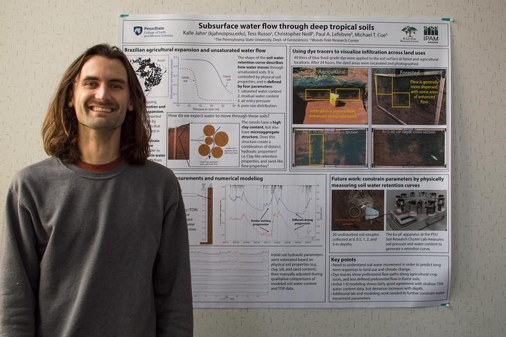 Kalle Jahn, geosciences graduate student