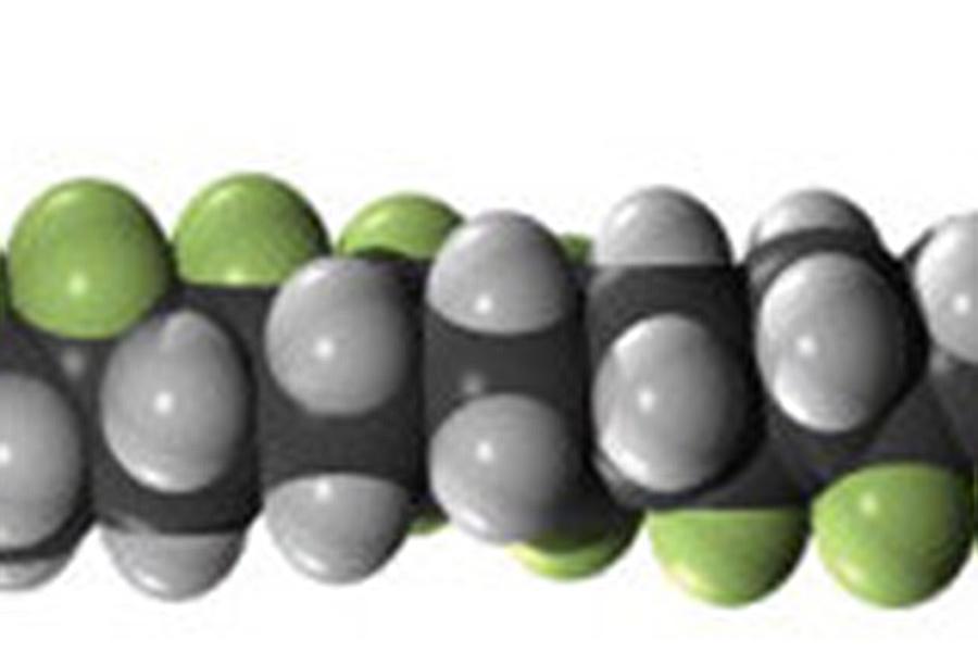 ferroelectric poly(vinylidene fluoride-co-trifluoroethylene) molecule