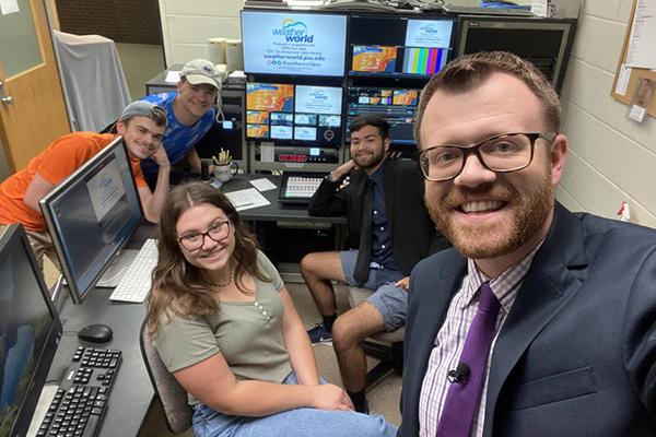 Students who help make "Weather World" possible 