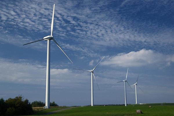 A wind farm in Pennsylvania 