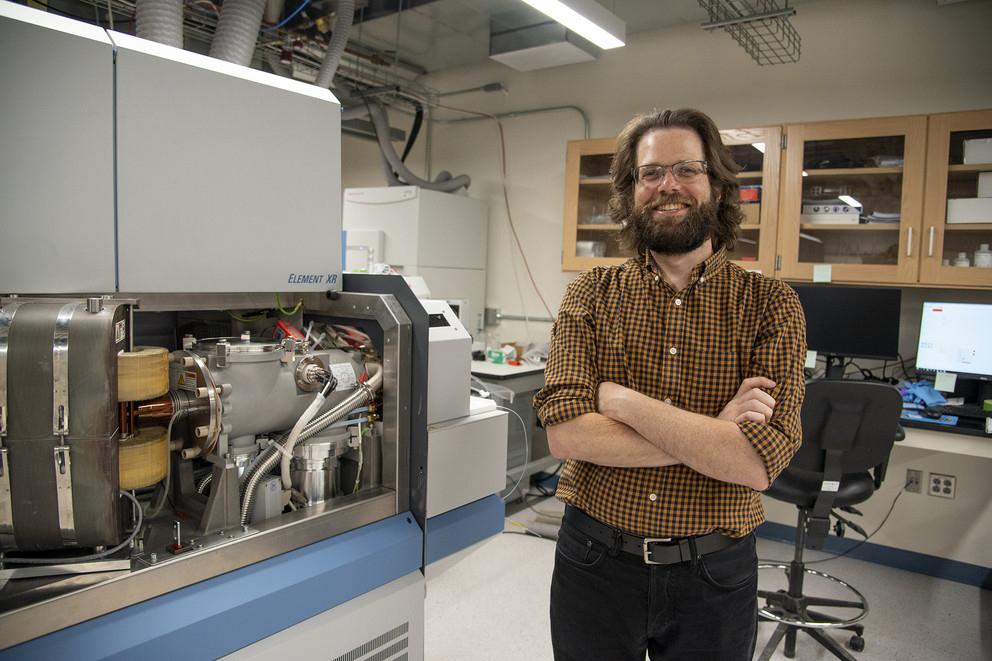 Joshua Garber, a postdoctoral scholar at Penn State, is the manager of the geochronology lab
