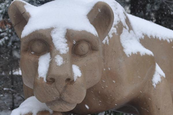 Lion Shrine snow