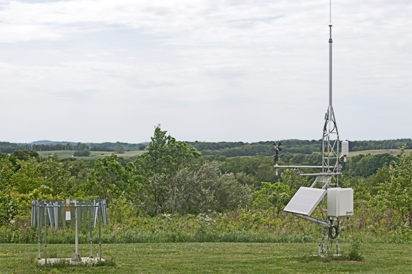 The Penn State Fayette weather station is one of twenty systems installed across the commonwealth as part of the project