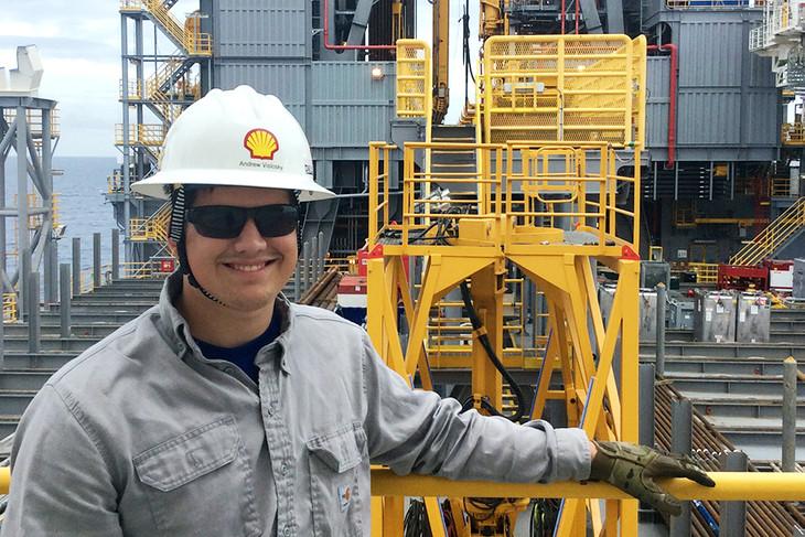 Andrew Vislosky, a senior majoring in petroleum and natural gas engineering at Penn State