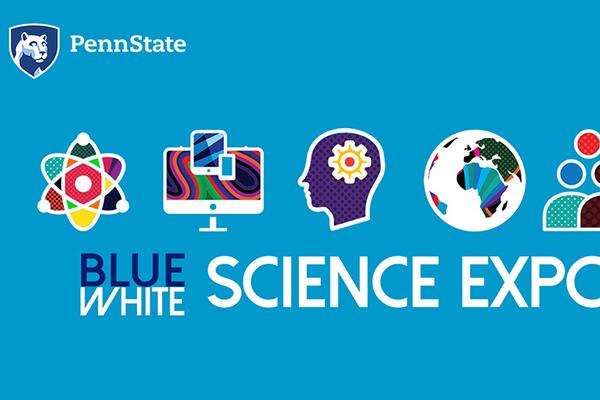 The Penn State Blue-White Science Expo logo
