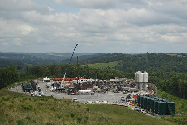 A Marcellus Shale well site in Pennsylvania  