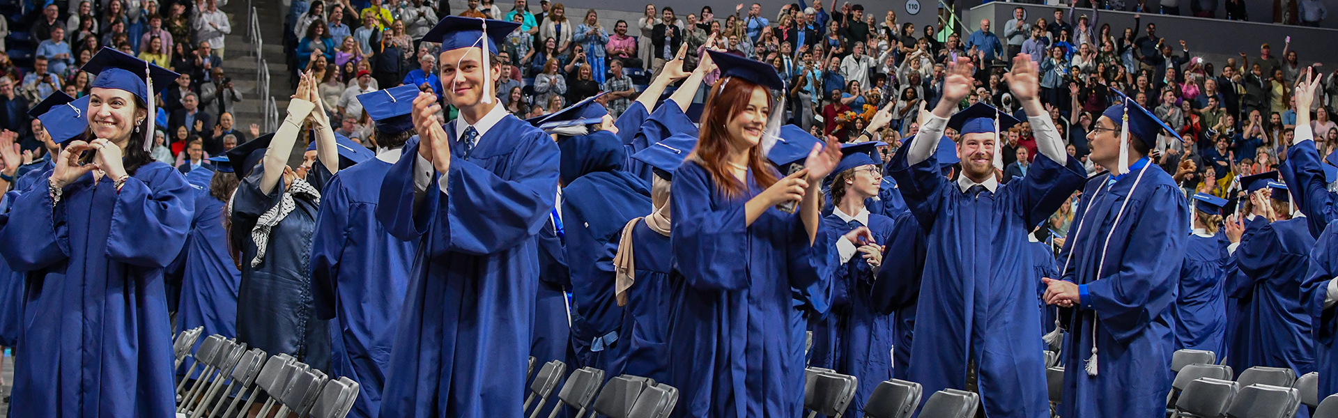 Students celebrate at graduation