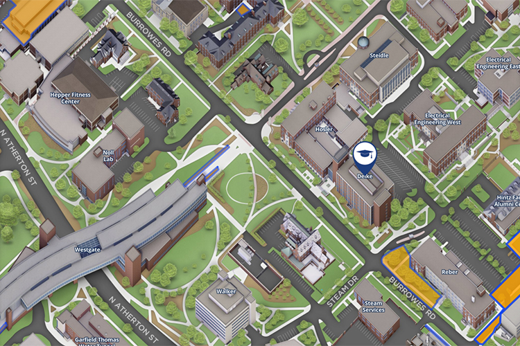 Decorative - map of Penn State campus