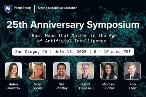 25th anniversary of its online geospatial education program