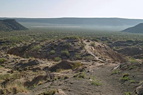 Kilbourne Hole volcanic crater in New Mexico