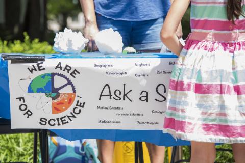 Members of WE ARE for Science hosted an Ask a Scientist booth at the 2019 Central Pennsylvania Festival of the Arts