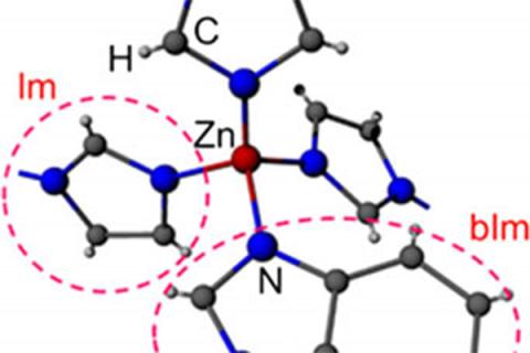 The structure of ZIF-62, ( zinc imidazolate,benzimidazolate)