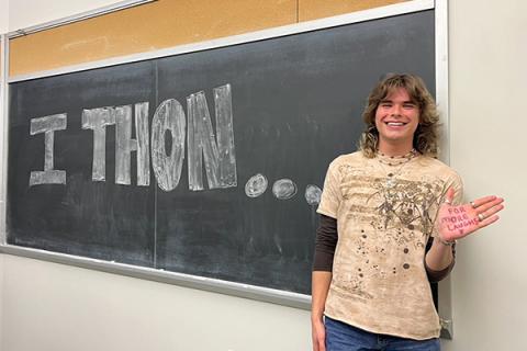 Luke Snyder, a junior in the College of Earth and Mineral Sciences, volunteers for THON and many other organizations at Penn State. He said Penn State really helped him come out of his shell and allowed him opportunities for personal growth.