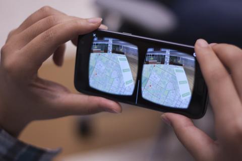 Mobile virtual reality app 