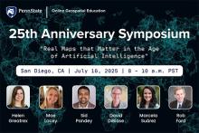 25th anniversary of its online geospatial education program