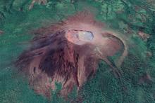 Telica Volcano, a persistently active volcano in western Nicaragua