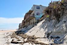Beach erosion