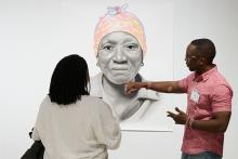 Graduate students at the Graduate Exhibition 2025