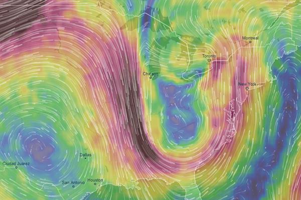The jet stream configuration in late July 2018.