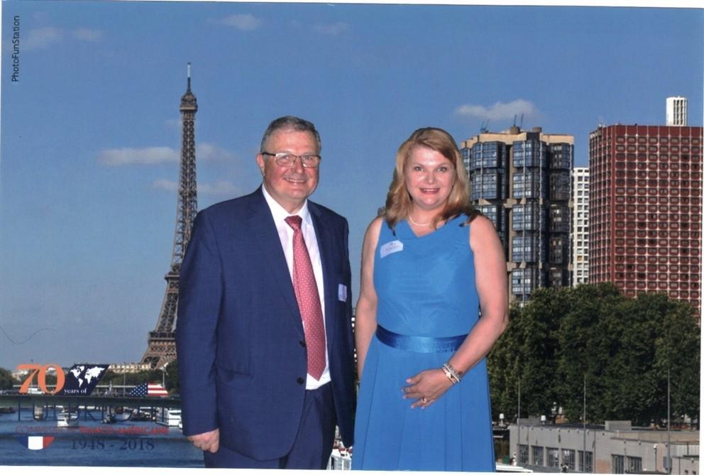 Denise Potosky, left, and Arnaud Roujou de Boubée, in Washington, D.C.
