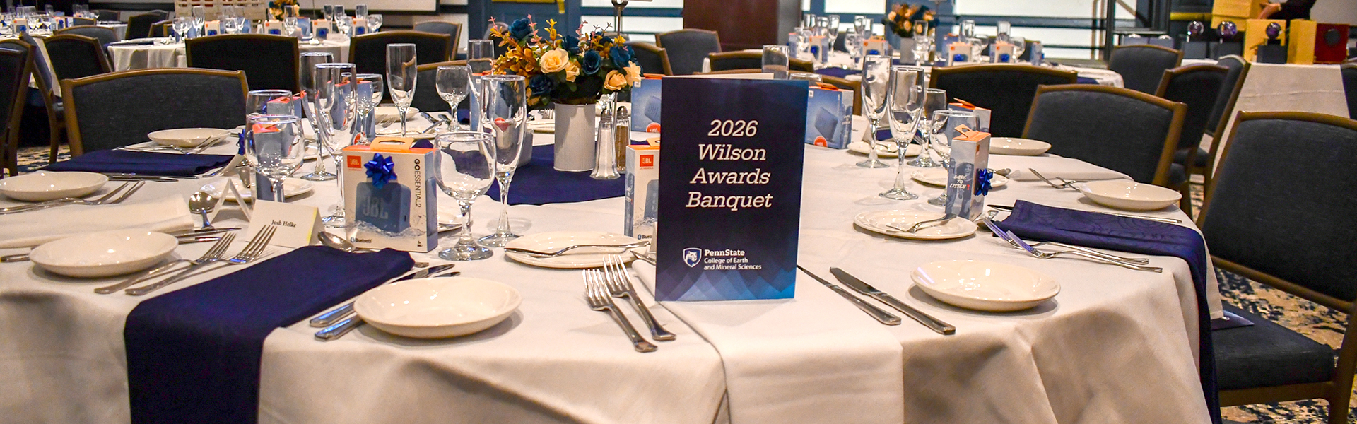 Table at Wilson banquet